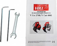 Принадлежности и инструкция трубореза электрического Voll V-Cut 270E